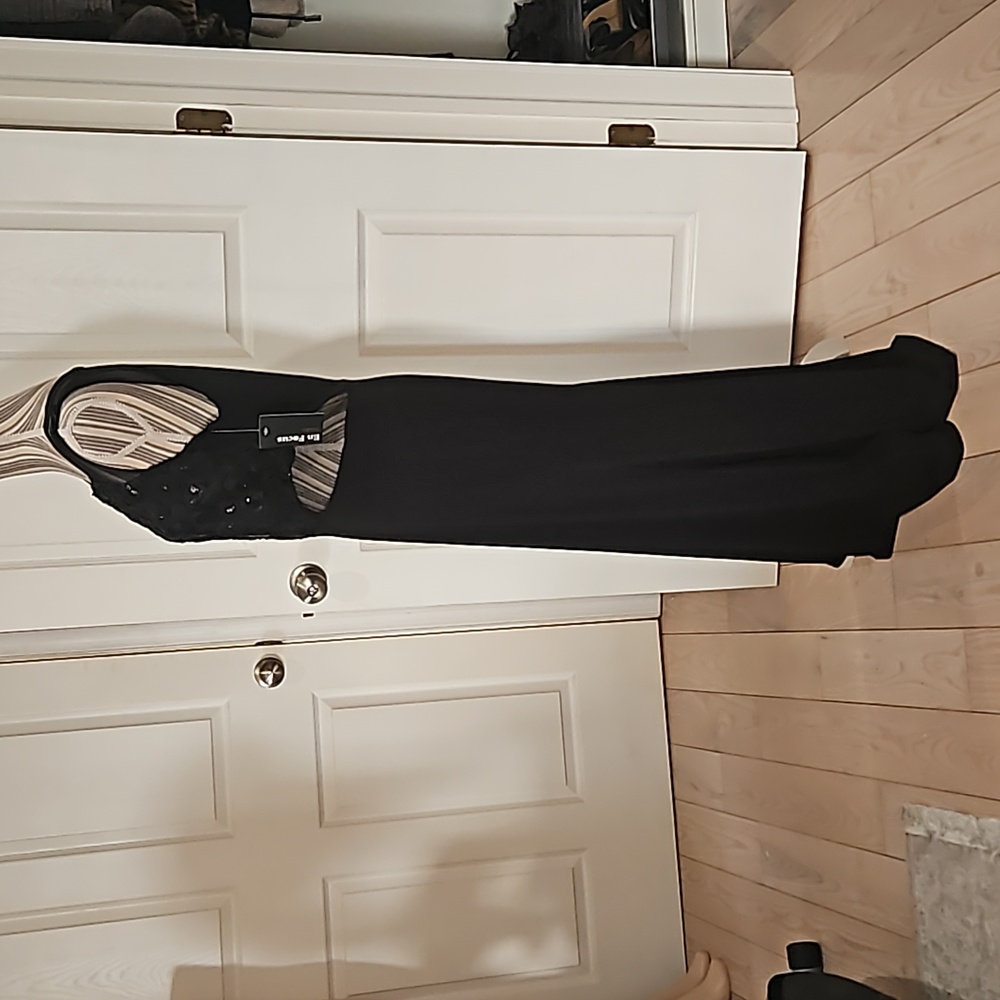 ENFOCUS STUDIO Women Black Sequin Ribben Gown Size 12 - Picture 6 of 14